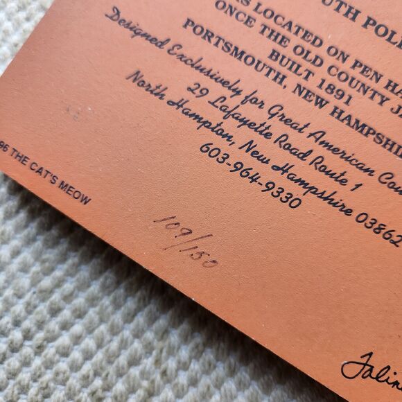 Cats Meow Village Old Portsmouth Police Station New Hampshire Limited Edition - Picture 3 of 6